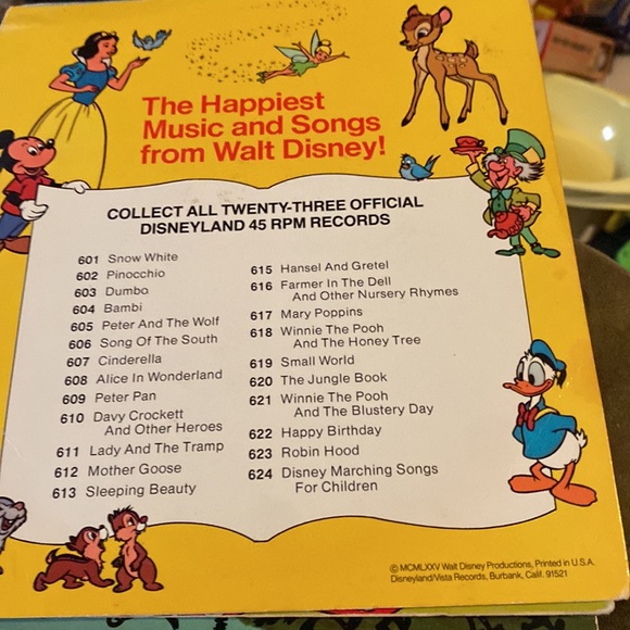 VINTAGE A DISNEYLAND RECORD/RECORD WALT DISNEY PRESENTS HANSEL & GRETELS - Picture 4 of 8